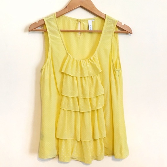 Anthropologie Silk Waterfall Sleeveless Top - Picture 2 of 10
